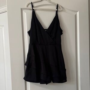 Altar'd State Black Sleeveless Dress with built in shorts